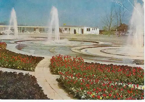 Ansichtskarte 1. Internationale Gartenbauausstellung der sozialistischen Länder - Erfurt - 29. April bis 15. Oktober 1961 - gelaufen 1961