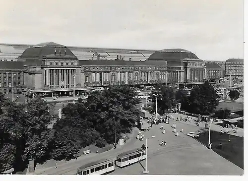 Ansichtskarte Messestadt Leipzig - Hauptbahnhof - nicht gelaufen
