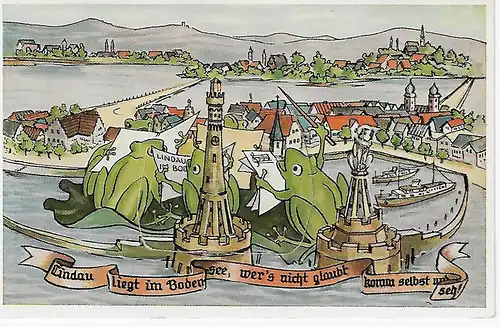 Ansichtskarte Lindau im Bodensee - nicht gelaufen