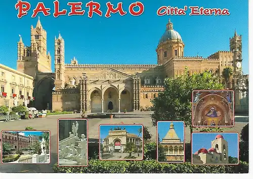 Ansichtskarte Palermo - Citta' Eterna - gelaufen 2014