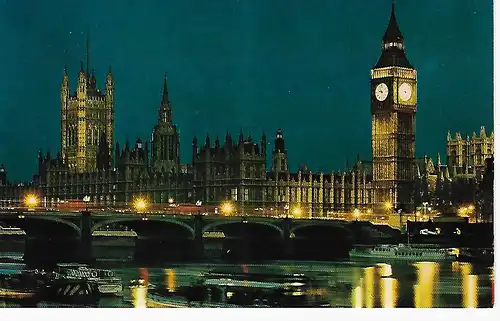 Ansichtskarte London - The houses of parlament - nicht gelaufen