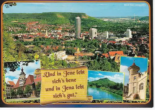 Ansichtskarte Jena - nicht gelaufen - beschrieben