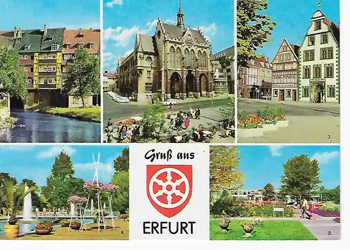 Ansichtskarte Erfurt - nicht gelaufen