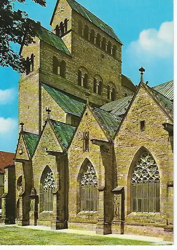 Ansichtskarte Hildesheim - Der Dom (Teilansicht) - nicht gelaufen