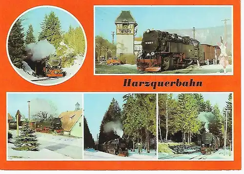Ansichtskarte Harzquerbahn - nicht gelaufen