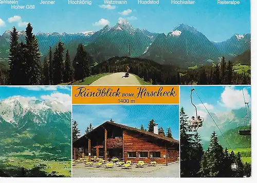 Ansichtskarte Rundblick vom Hirscheck - Hirschkaser - nicht gelaufen