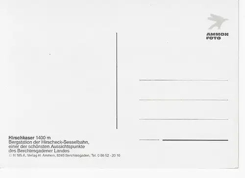 Ansichtskarte Rundblick vom Hirscheck - Hirschkaser - nicht gelaufen