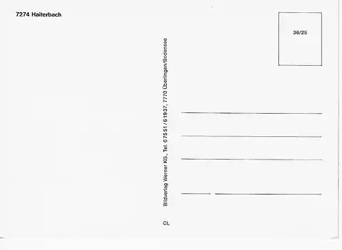 Ansichtskarte Haiterbach - nicht gelaufen 