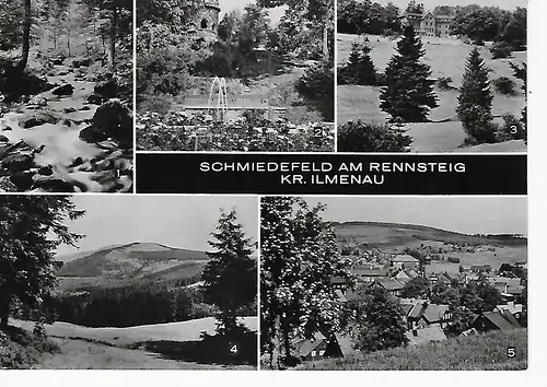 Ansichtskarte Schmiedefeld am Rennsteig Kr. Ilmenau - nicht gelaufen 