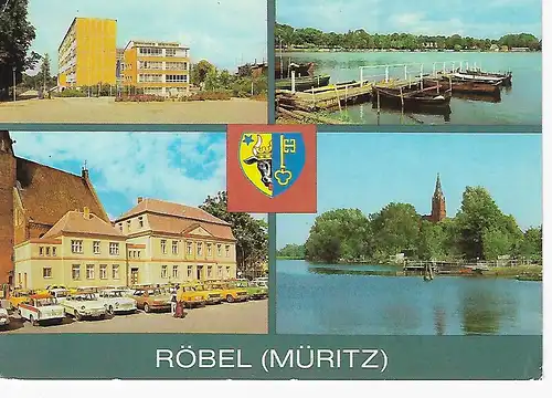 Ansichtskarte Röbel (Müritz) - gelaufen 1982