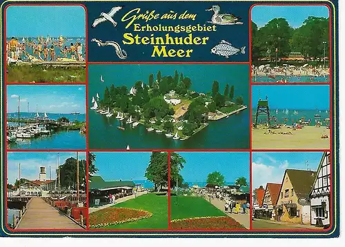Ansichtskarte Steinhuder Meer - gelaufen 1997