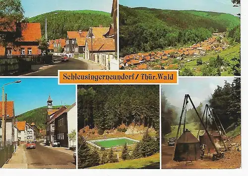 Ansichtskarte Schleusingerneundorf / Thür. Wald - gelaufen 2000
