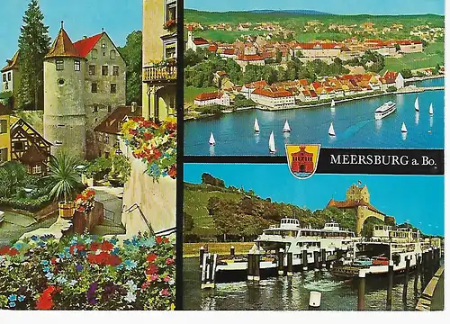 Ansichtskarte Meersburg am Bodensee - gelaufen 1983