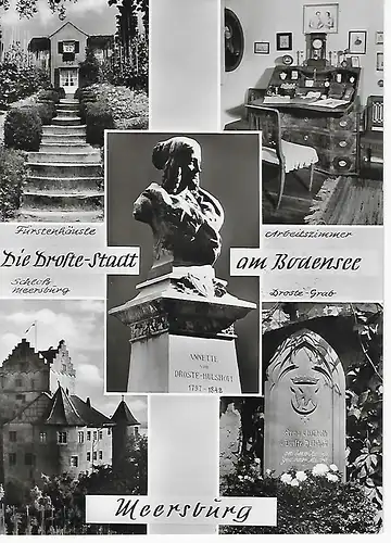 Ansichtskarte Meersburg am Bodensee - Die Droste-Stadt - nicht gelaufen