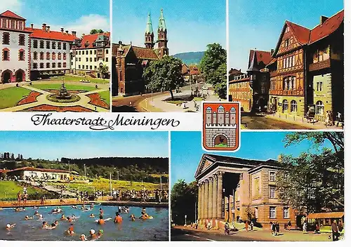 Ansichtskarte Theaterstadt Meiningen (Thüringen) - nicht gelaufen 