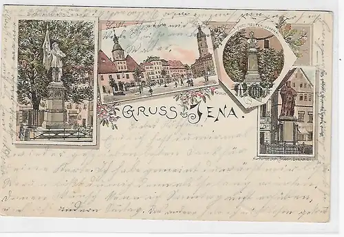 Ansichtskarte Jena - Deutsche Reichspost - gelaufen 1899