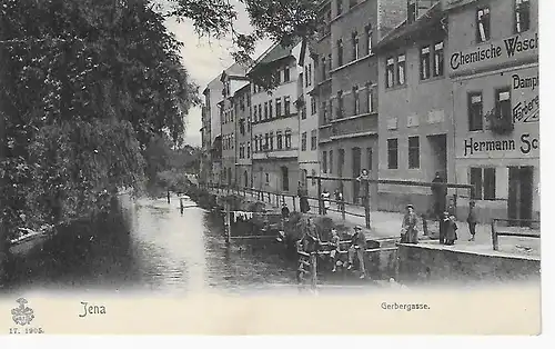 Ansichtskarte Jena - Gerbergasse - nicht gelaufen 1905