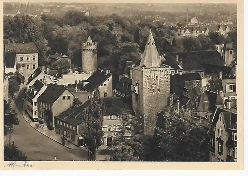 Ansichtskarte Alt - Jena  - Johannisturm mit Pulverturm - nicht gelaufen 