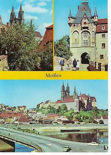 Ansichtskarte Meißen an der Elbe  - Dom und Albrechtsburg - nicht gelaufen