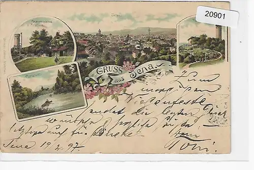 Ansichtskarte Jena - Reichspost - gelaufen 1897