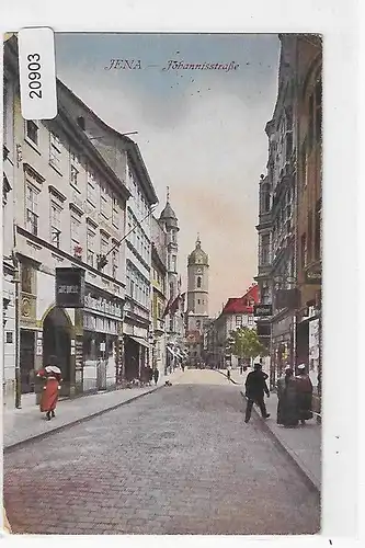 Ansichtskarte Jena - Johannisstraße - gelaufen 1924