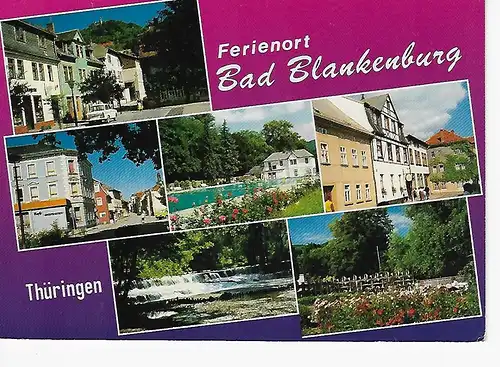 Ansichtskarte Ferienort Bad Blankenburg - Thüringen - gelaufen 1995