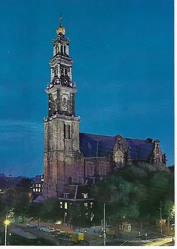 Ansichtskarte Amsterdam / Holland - Westerturm - nicht gelaufen