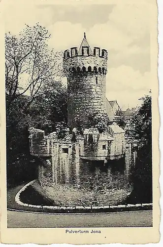 Ansichtskarte Jena - Pulverturm - gelaufen 1934