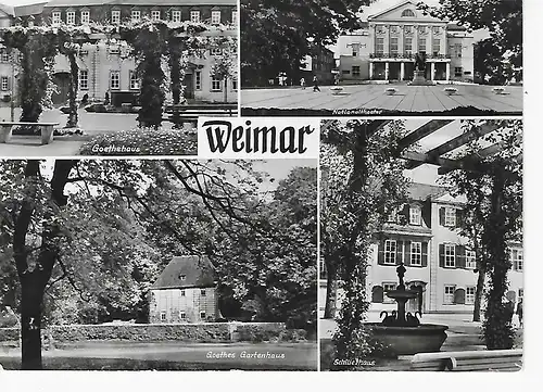 Ansichtskarte Weimar - gelaufen 1980