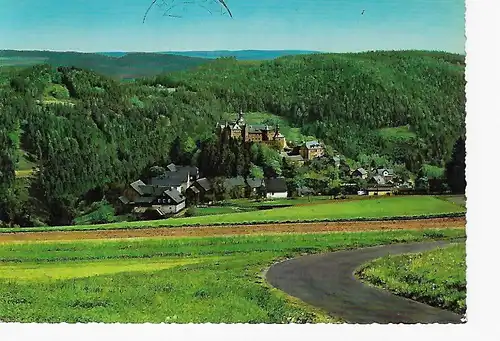 Ansichtskarte Lauenstein im frankenwald - Blick auf die Burg - gelaufen 1972