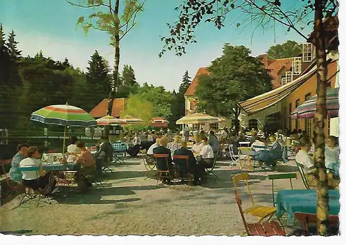 Ansichtskarte Waldhotel und Pension Silbermühle - Teutoburger Wald - Leopoldstal i. L. - gelaufen