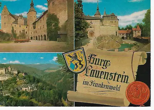 Ansichtskarte Burg Lauenstein im Frankenwald - nicht gelaufen
