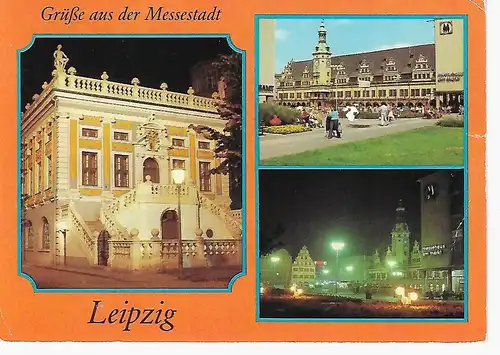 Ansichtskarte Messestadt Leipzig - gelaufen 1983