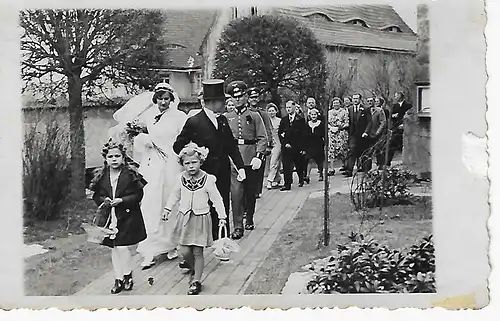 Hochzeitsfoto - Erich Rothe, Photo-Verlag, Dresden Altstadt, Grünestraße 22