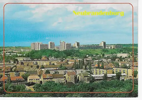 Ansichtskarte Neubrandenburg - gelaufen 1999