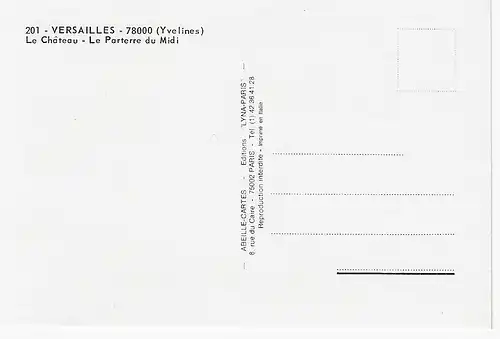 Ansichtskarte Versailles - Le Château  - Le Parterre du Midi - nicht gelaufen