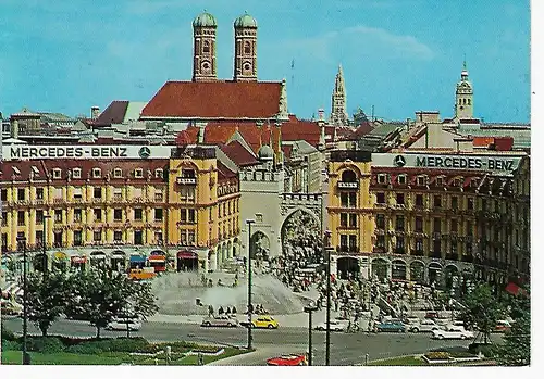 Ansichtskarte München - Karlsplatz - gelaufen 1977