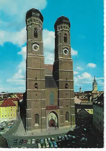 Ansichtskarte München - Frauenkirche - gelaufen 