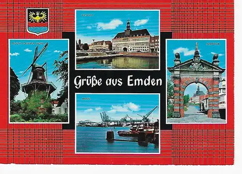 Ansichtskarte Emden - gelaufen 1984