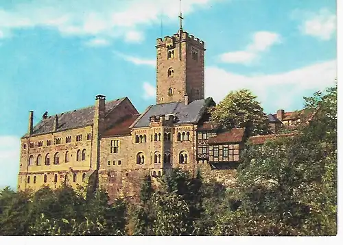 Ansichtskarte Eisenach - Wartburg - gelaufen 