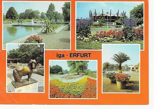 Ansichtskarte - iga Erfurt - Deutsche Demokratische Republik - Internationale Gartenbauausstellung - gelaufen 1986