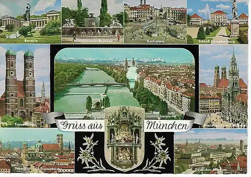 Ansichtskarte München - gelaufen 