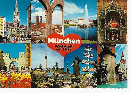 Ansichtskarte München - gelaufen 1978