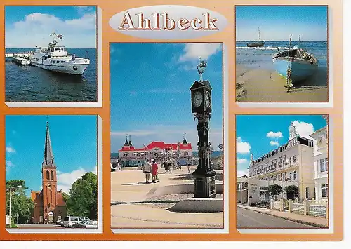 Ansichtskarte Seebad Ahlbeck / Usedom - gelaufen 2001