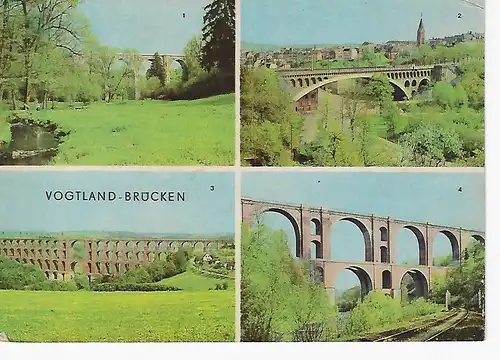 Ansichtskarte Vogtland-Brücken - nicht gelaufen 