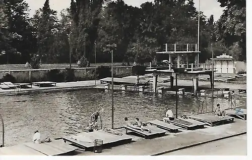 Ansichtskarte Arnstadt (Thür.) - Schwimmbad - gelaufen 1962