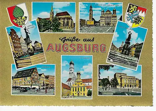 Ansichtskarte Augsburg - nicht gelaufen