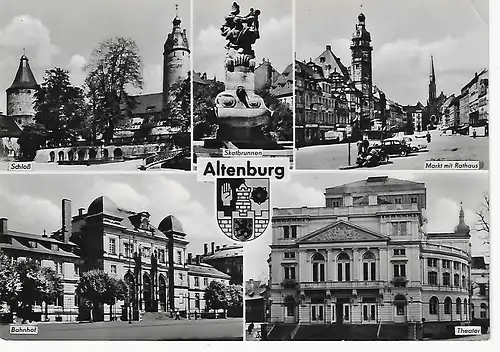 Ansichtskarte Altenburg - gelaufen 1965