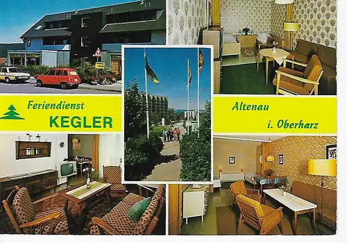 Ansichtskarte Altenau im Oberharz - Feriendienst Kegler - nicht gelaufen
