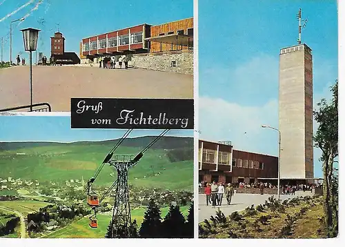 Ansichtskarte Fichtelberg - gelaufen 1969